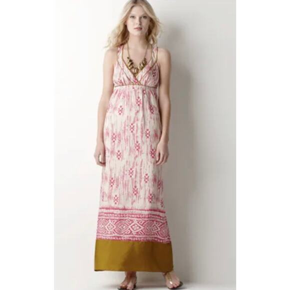 Ann Taylor LOFT Dresses & Skirts - Ann Taylor Loft Aztec Print Multicolored Maxi Dress Size 0